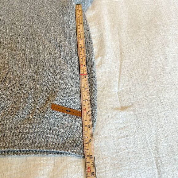 Joseph Abboud Sweater Mens XLarge Grey Wool Acrylic Shawl Collar Button Pullover - Picture 8 of 11